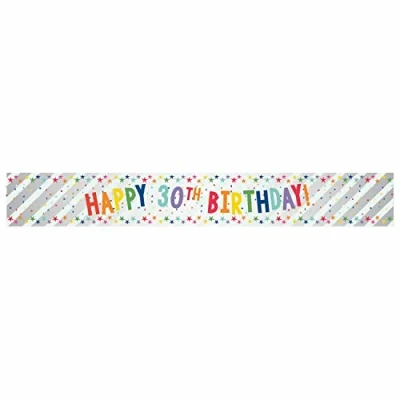 Image of Amscan 9912569 Happy 30Th Birthday Banner