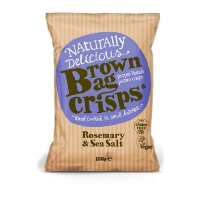 Image of Brown Bag Crisps Rosemary and Sea Salt 150 g