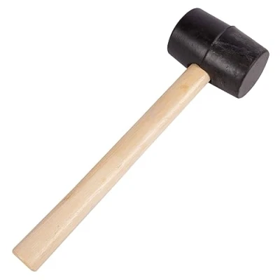 Image of 16oz Rubber Mallet with Wooden Handle By Blackspur