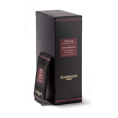 Image of DAMMANN Freres 4 RED Fruits 24 Wrapped envelopped Tea Bags