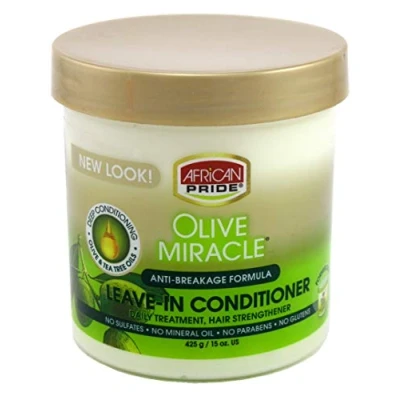 Image of Ap Olive Miracle Leave In Conditioner 15oz Jar (3 Pack)