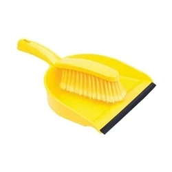Image of Dustpan and Brush Set Yellow