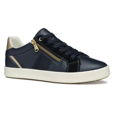 Image of Geox Women&#039;s D BLOMIEE E Sneaker, Navy, 2.5 UK