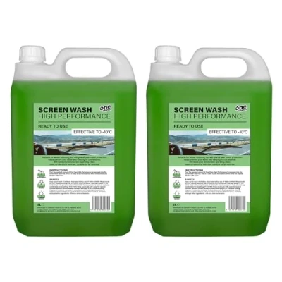 Image of One Chem High Performance Screenwash 2 x 5 Litre, Effective down to 10C, Suitable for Electric Cars