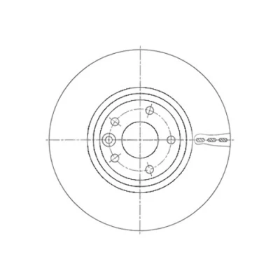 Image of Borg &amp; Beck BBD6115S Brake Disc Single (Front): Jaguar XE 03/15