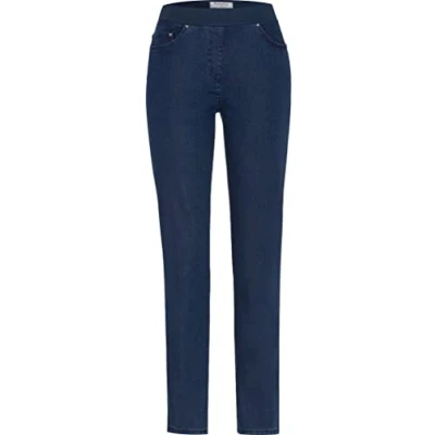 Image of Raphaela by Brax Women&#039;s 10 6220 Pamina Slim Jeans, Blue (Stoned 25), Size 16S