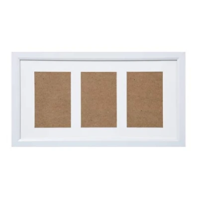 Image of Arpan MDF Multi Aperture Photo Picture Frame 3, 5 or 6 (3 White)