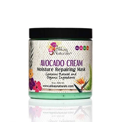 Image of Alikay Naturals Avocado Cream Moisture Repairing Hair Mask 8oz by