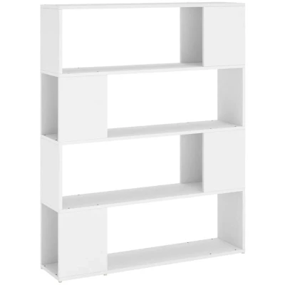 Image of vidaXL Book Cabinet Room Divider White 100x24x124 cm
