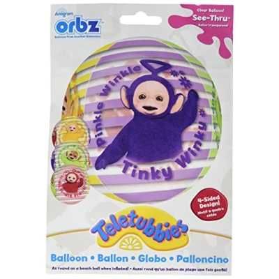 Image of Amscan 3449001 Teletubbies Birthday Party Foil Orbz Balloon 16&quot;
