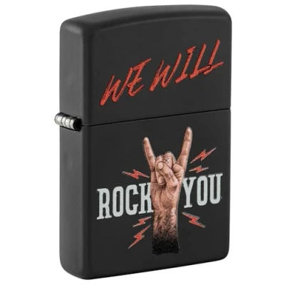 Image of Zippo Lighter, Metal, Black Matte