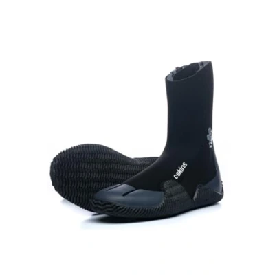 Image of C Skins 2023 Mens Legend 5mm Zipped Round Toe Wetsuit Boot Boots Black Charcoal Multi layer sole rubber reinforcement Adult Footwear 7
