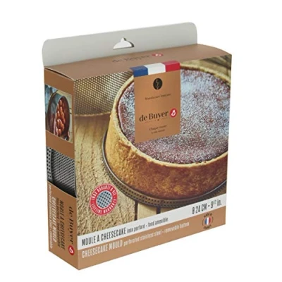 Image of De Buyer Perforated Cheesecake Mould with Removable Base 240x65mm