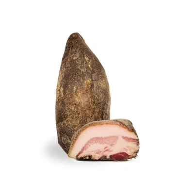 Image of Guanciale seasoned pork cheek Salumi Pasini® Half 650g 100% Italian meat Gluten and lactose free