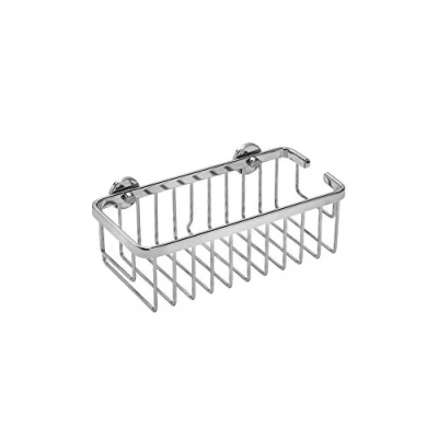 Image of Croydex Slimline Aluminium Cosmetic Bathroom Storage Basket Shower Caddy, Lifetime Rust Free Guarantee ,Silver