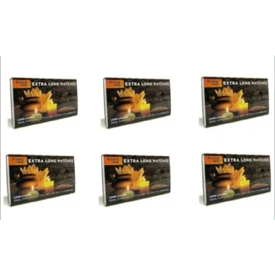 Image of 6 Boxes of Bryant &amp; May Extra Long Matches