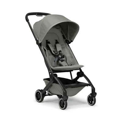 Image of Joolz AER+ Lightweight &amp; Compact Travel Stroller Portable One Hand Fold Design Ergonomic Seat for Infant Toddler (up to 22 Kg) XXL Sun Hood Airplane Pouch (Sage Green)