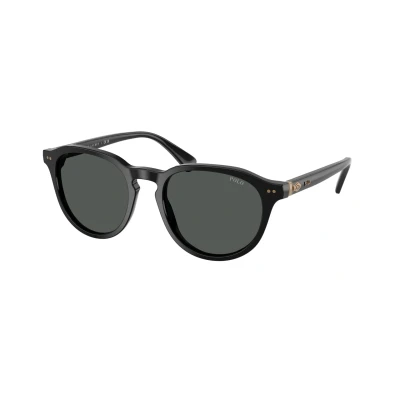 Image of Polo Ralph Lauren Man PH4221 500187 Sunglasses Acetate Black Grey Pantos Normal