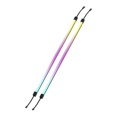 Image of CORSAIR LS350 Aurora Light RGB Strips 350mm 2x Magnetic Diffused Individually Addressable LED +5V ARGB Header or iCUE Controller to 3 Pin Adapter Cable Included