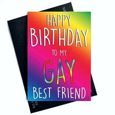 Image of Funny Greeting Cards Gay Card Lesbian Gift Best Friend Birthday Present Happy to My Novelty Joke PC475