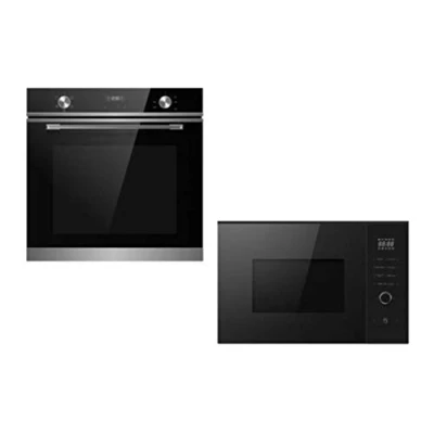 Image of Cookology TOF620SS 72L Built In Electric Oven &amp; 25L Microwave Pack