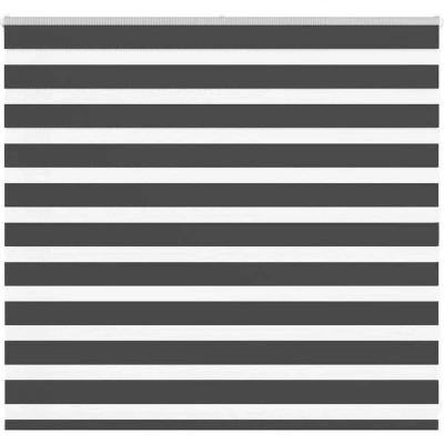Image of vidaXL Zebra Blind Black 165x100 cm Fabric Width 160.9 Polyester