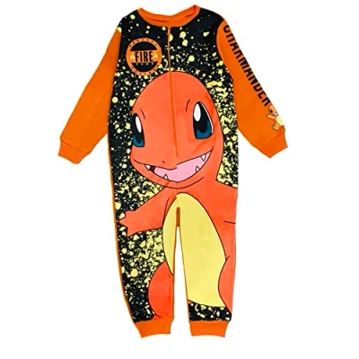 Image of Pokemon Boys Onesie, Charmander Orange, Age 5 6 Years
