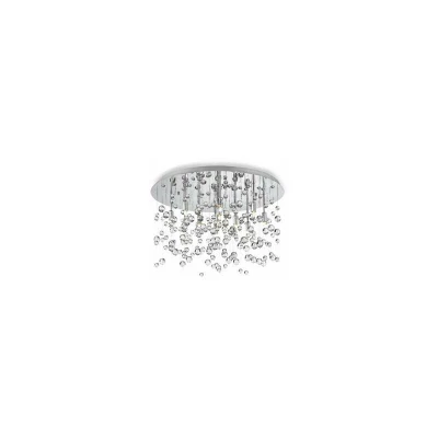 Image of Neve 8 Light Medium Blown Glass Bubbles Ceiling Pendant Chrome, G9