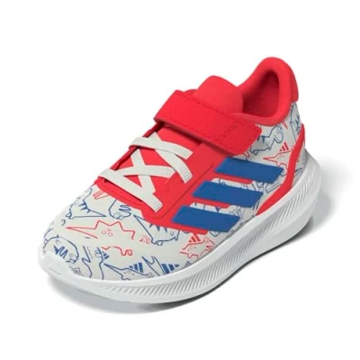 Image of adidas Performance Runfalcon DINO Trainers for kids, Size: 8K, Off white/bright royal/semi lucid red shoes