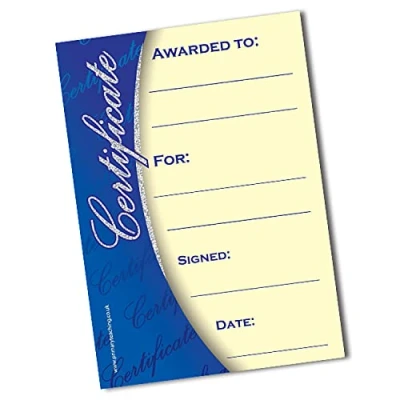 Image of 20 Holographic Sparkly Formal Childrens Pupils School Award Reward Certificates A5 Primary Teaching Services