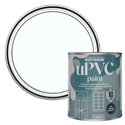 Image of Rust Oleum Blue uPVC Door and Window Paint In Satin Finish Icecap 750ml
