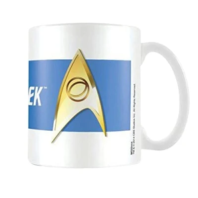 Image of Pyramid International Star Trek Mug (Sciences Blue Design) 11oz Ceramic Coffee Mug, Cups and Mugs for Women Men Official Merchandise