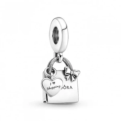 Image of Pandora Passions shopping bag sterling silver dangle