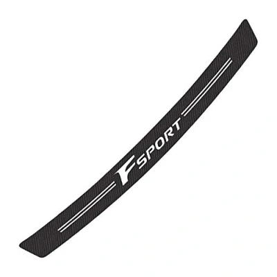 Image of Carbon Fiber Rear Bumper Protector for Lexus Fsport, Car Trunk Sill Plate Scuff Strip Back Guard Anti Scratch Trim Cover Styling Accessories