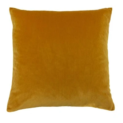Image of Furn Aurora Cushion Cover Polyester Ochre Yellow 45 x 45cm (18&quot; 18&quot; inches)
