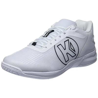 Image of Kempa Unisex Attack Three 2.0 Handball Chaussures De Sport Jogging Fitness Sneaker, White, 3.5 UK