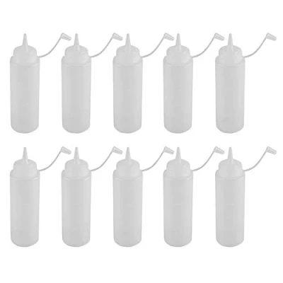 Image of Multifunctional Plastic Tomato Salad Cream Vineger Squeeze Bottle Condiment Squeezing Tools Sauce Oil Dispensers with Detachable cover for Ketchup Mustard Mayo Hot Sauces Olive