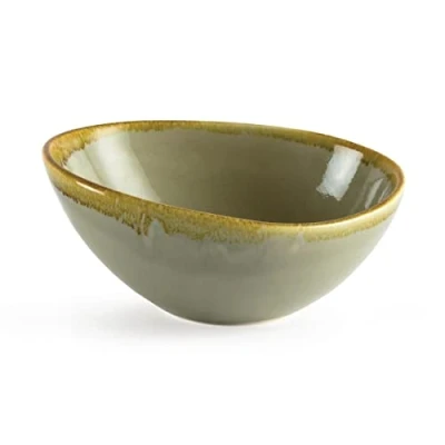 Image of Olympia Kiln Bowl Moss 165mm 65 Rimmed Serving Dishes Kitchen Tableware 6pc