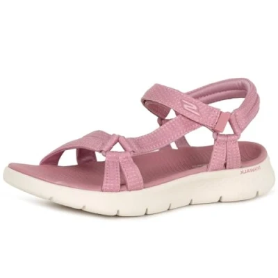 Image of Skechers Women&#039;s GO Walk Flex Sandal Sublime Slide, Purple, 7 UK