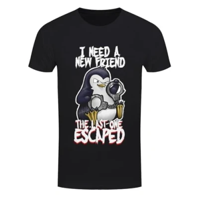 Image of Grindstore I Need A New Friend Mens Black T Shirt Large (40 42)
