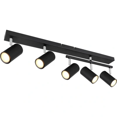 Image of Robby Ceiling Spotlight Bar Matt Black 5x GU10