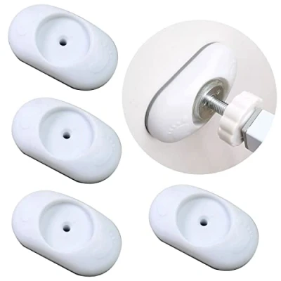 Image of 4 Pcs Safety Baby Gate Wall Protector Stair Extension Saver for Baby, Pet, Stair, Door, Surface (Elliptic)