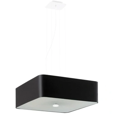 Image of Lokko Square Pendant Light Black 5x E27