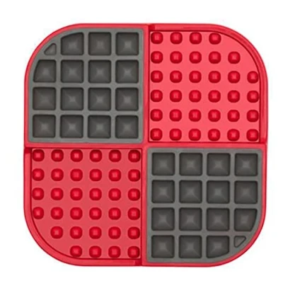 Image of LICKIMAT Slomo Slow feeder Lick Mat for Dogs and Cats, Pink