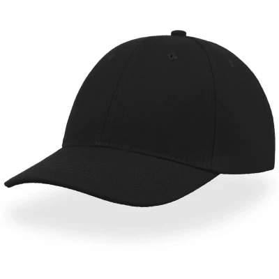 Image of Atlantis Liberty Six Buckle Brushed Cotton 6 Panel Cap Black OS