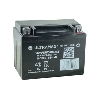 Image of Ultramax YB4L B Motorbike Motorcycle Scooter 12V Battery