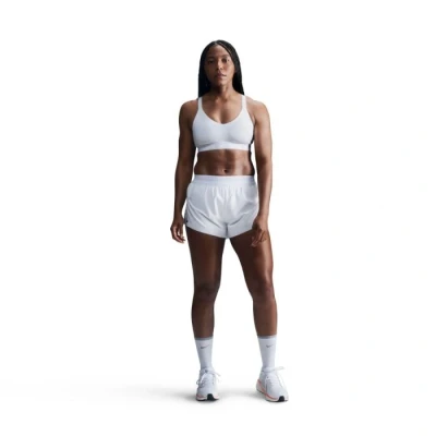 Image of Nike Performance INDY BRA Medium support sports bra, Women&#039;s, Size: Large, White/stone mauve