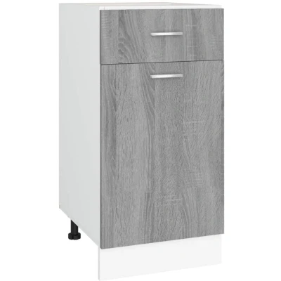 Image of vidaXL Drawer Bottom Cabinet Lyon Grey Sonoma 40x46x81.5 cm Engineered Wood