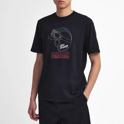 Image of Barbour International x Steve McQueen Coty Graphic Cotton Jersey T Shirt S