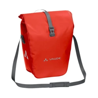 Image of VAUDE Bike Pannier Bag Aqua Back Single 1 x 24 L in Orange, Waterproof Rear Pannier, for Bicycles, Easy Attachment Made Germany